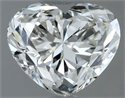 Natural Diamond 0.71 Carats, Heart with  Cut, J Color, SI2 Clarity and Certified by GIA
