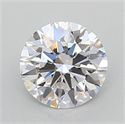 Lab Grown Diamond 0.73 Carats, Round with Ideal Cut, D Color, VVS2 Clarity and Certified by IGI