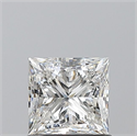 Natural Diamond 1.00 Carats, Princess with  Cut, G Color, SI1 Clarity and Certified by GIA