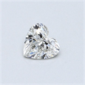 Natural Diamond 0.31 Carats, Heart with  Cut, I Color, SI2 Clarity and Certified by GIA