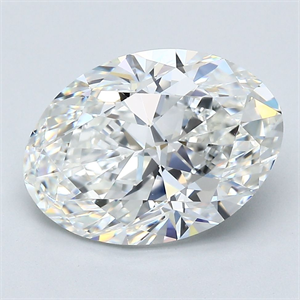 Picture of Natural Diamond 4.01 Carats, Oval with  Cut, G Color, VS2 Clarity and Certified by GIA