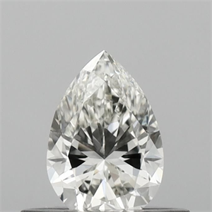 Picture of Natural Diamond 0.41 Carats, Pear with  Cut, G Color, VVS2 Clarity and Certified by IGI
