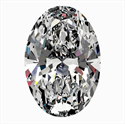 Natural Diamond 0.50 Carats, Oval with  Cut, J Color, VS1 Clarity and Certified by GIA