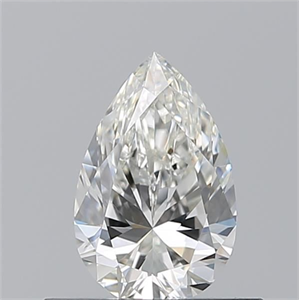 Picture of Natural Diamond 0.50 Carats, Pear with  Cut, H Color, VVS2 Clarity and Certified by GIA