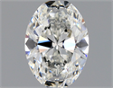 Natural Diamond 0.50 Carats, Oval with  Cut, G Color, VVS2 Clarity and Certified by GIA