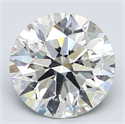 Natural Diamond 3.50 Carats, Round with Excellent Cut, I Color, SI1 Clarity and Certified by GIA