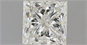 Natural Diamond 0.74 Carats, Princess with  Cut, I Color, VVS2 Clarity and Certified by IGI