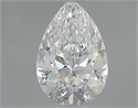 Diamante Natural 0.72 quilates, De pera , Color G, claridad SI2 y certificado GIA