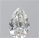 Natural Diamond 0.90 Carats, Pear with  Cut, H Color, SI2 Clarity and Certified by GIA