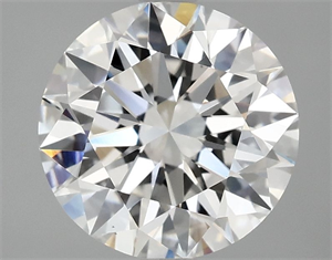 Picture of Lab Grown Diamond 3.04 Carats, Round with Ideal Cut, E Color, VS1 Clarity and Certified by IGI