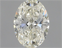 Natural Diamond 0.35 Carats, Oval with  Cut, L Color, VVS1 Clarity and Certified by GIA