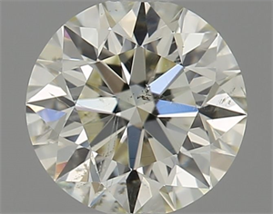 Picture of Natural Diamond 0.58 Carats, Round with Excellent Cut, M Color, SI2 Clarity and Certified by GIA