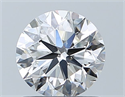 Natural Diamond 1.01 Carats, Round with Very Good Cut, G Color, SI1 Clarity and Certified by GIA