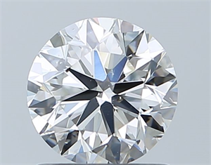 Picture of Natural Diamond 1.01 Carats, Round with Very Good Cut, G Color, SI1 Clarity and Certified by GIA