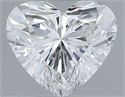 Natural Diamond 0.32 Carats, Heart with  Cut, D Color, VVS1 Clarity and Certified by GIA