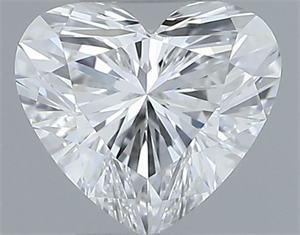 Picture of Natural Diamond 0.32 Carats, Heart with  Cut, D Color, VVS1 Clarity and Certified by GIA