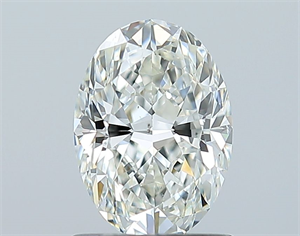 Picture of Natural Diamond 1.01 Carats, Oval with  Cut, H Color, SI1 Clarity and Certified by GIA
