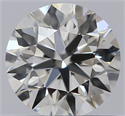 Diamante Natural 0.61 quilates, Redondo , Color J, claridad IF y certificado GIA