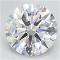 Lab Grown Diamond 3.02 Carats, Round with Excellent Cut, D Color, VVS1 Clarity and Certified by GIA