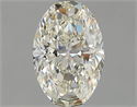 Natural Diamond 1.30 Carats, Oval with  Cut, J Color, IF Clarity and Certified by GIA