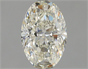 Natural Diamond 1.30 Carats, Oval with  Cut, J Color, IF Clarity and Certified by GIA