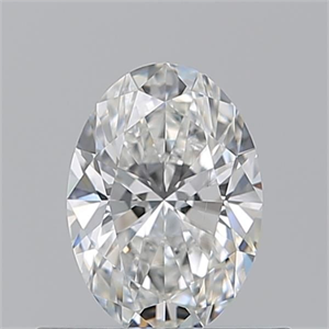 Picture of Natural Diamond 0.53 Carats, Oval with  Cut, F Color, VVS2 Clarity and Certified by GIA