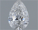 Natural Diamond 0.41 Carats, Pear with  Cut, D Color, VVS1 Clarity and Certified by GIA