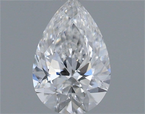 Picture of Natural Diamond 0.41 Carats, Pear with  Cut, D Color, VVS1 Clarity and Certified by GIA