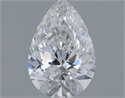 Diamante Natural 0.41 quilates, De pera , Color D, claridad VVS1 y certificado GIA