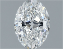Natural Diamond 0.84 Carats, Oval with  Cut, F Color, VS2 Clarity and Certified by GIA