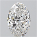 Natural Diamond 1.01 Carats, Oval with  Cut, F Color, SI1 Clarity and Certified by GIA