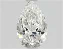 Natural Diamond 0.70 Carats, Pear with  Cut, F Color, VVS1 Clarity and Certified by GIA