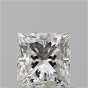 Natural Diamond 0.80 Carats, Princess with  Cut, E Color, SI1 Clarity and Certified by GIA