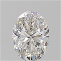 Natural Diamond 1.50 Carats, Oval with  Cut, F Color, SI1 Clarity and Certified by GIA