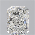 Natural Diamond 3.51 Carats, Radiant with  Cut, G Color, SI1 Clarity and Certified by GIA