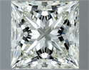 Natural Diamond 3.03 Carats, Princess with  Cut, J Color, VVS2 Clarity and Certified by IGI