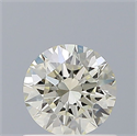 Diamante Natural 0.60 quilates, Redondo , Color N, claridad VVS1 y certificado GIA