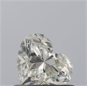 Natural Diamond 0.50 Carats, Heart with  Cut, H Color, IF Clarity and Certified by IGI