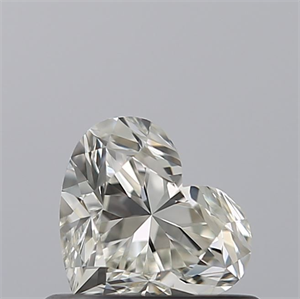 Picture of Natural Diamond 0.50 Carats, Heart with  Cut, H Color, IF Clarity and Certified by IGI