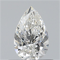 Natural Diamond 0.50 Carats, Pear with  Cut, G Color, IF Clarity and Certified by GIA