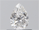 Natural Diamond 0.40 Carats, Pear with  Cut, D Color, VVS2 Clarity and Certified by GIA