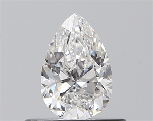 Picture of Natural Diamond 0.40 Carats, Pear with  Cut, D Color, VVS2 Clarity and Certified by GIA