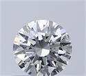 Natural Diamond 0.50 Carats, Round with Excellent Cut, H Color, VVS1 Clarity and Certified by GIA