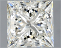 Natural Diamond 2.06 Carats, Princess with  Cut, J Color, SI2 Clarity and Certified by GIA