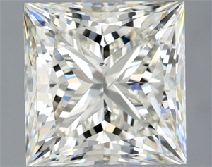 Picture of Natural Diamond 2.06 Carats, Princess with  Cut, J Color, SI2 Clarity and Certified by GIA