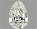Natural Diamond 0.50 Carats, Pear with  Cut, H Color, VVS1 Clarity and Certified by GIA