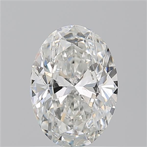 Picture of Natural Diamond 1.01 Carats, Oval with  Cut, H Color, SI2 Clarity and Certified by GIA