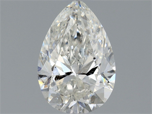 Picture of Natural Diamond 0.55 Carats, Pear with  Cut, H Color, SI2 Clarity and Certified by GIA
