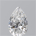 Natural Diamond 0.50 Carats, Pear with  Cut, F Color, VS1 Clarity and Certified by GIA