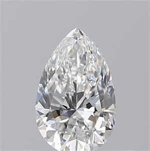 Picture of Natural Diamond 0.50 Carats, Pear with  Cut, F Color, VS1 Clarity and Certified by GIA